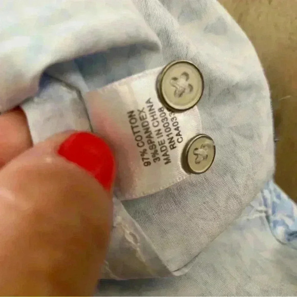 Peter Millar Short Sleeve Button Up Shirt Blue Xl - Picture 7 of 8